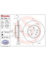 BREMBO 09.A785.11 Тормозной диск передний с покрытием