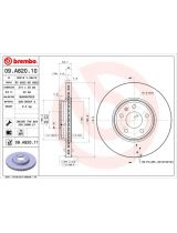 BREMBO 09.A820.11 Тормозной диск передний