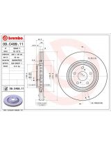 BREMBO 09.C499.11 Тормозной диск передний