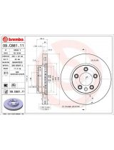 BREMBO 09.C881.11 Тормозной диск передний (правый)