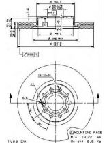 BREMBO 09.9772.11 Тормозной диск передний