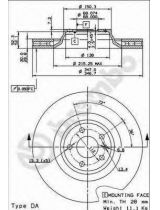 BREMBO 09.8841.31 Тормозной диск передний
