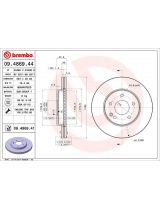 BREMBO 09.4869.41 Тормозной диск передний