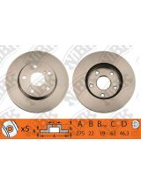 NiBK RN1238 Тормозной диск передний