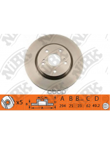 NiBK RN1371 Тормозной диск передний