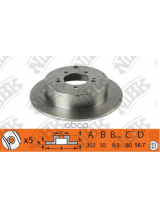 NiBK RN1404 Тормозной диск задний