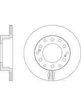 NiBK RN1553 Тормозной диск задний