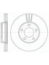 REMSA 6671.10 Тормозной диск передний