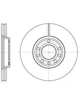 REMSA 6689.10 Тормозной диск передний