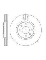 REMSA 6604.10 Тормозной диск передний