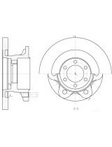 REMSA 6500.00 Тормозной диск передний