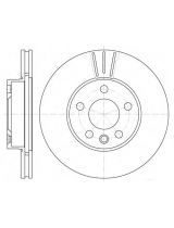 REMSA 6496.10 Тормозной диск передний