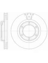 REMSA 6507.10 Тормозной диск передний