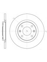 REMSA 6536.00 Тормозной диск передний