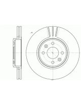 REMSA 6583.10 Тормозной диск передний