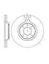 REMSA 6443.10 Тормозной диск передний