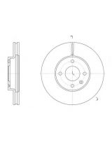 REMSA 61456.10 Тормозной диск передний