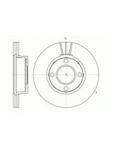 REMSA 6177.10 Тормозной диск передний