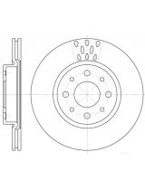 REMSA 6189.10 Тормозной диск передний