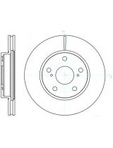 REMSA 61122.10 Тормозной диск передний