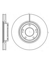 REMSA 61217.10 Тормозной диск передний