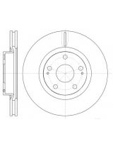 REMSA 61050.10 Тормозной диск передний