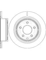 REMSA 6998.10 Тормозной диск задний