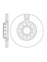REMSA 6596.10 Тормозной диск передний