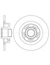 REMSA 6613.00 Тормозной диск задний