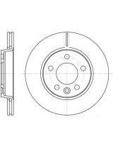 REMSA 6707.10 Тормозной диск задний