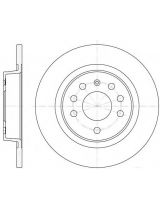 REMSA 6688.00 Тормозной диск задний