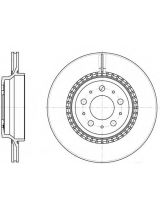 REMSA 6777.10 Тормозной диск задний