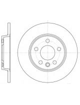 REMSA 6558.00 Тормозной диск задний