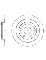 REMSA 61654.00 Тормозной диск задний