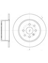REMSA 6454.00 Тормозной диск задний