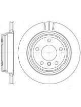 REMSA 6588.10 Тормозной диск задний
