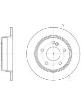 REMSA 6193.00 Тормозной диск задний