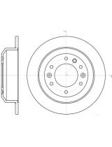REMSA 61027.00 Тормозной диск задний