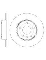 REMSA 61468.00 Тормозной диск задний