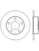 Stellox 6020-4763-SX Тормозной диск задний