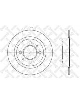 Stellox 6020-2246-SX Тормозной диск задний