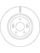 TRW DF7592 Тормозной диск передний
