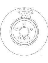 TRW DF6605S Тормозной диск передний