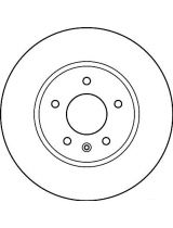 TRW DF4928S Тормозной диск передний