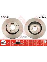 TRW DF4741 Тормозной диск передний