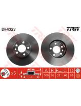 TRW DF4323 Тормозной диск передний