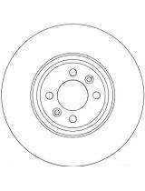 TRW DF4371 Тормозной диск передний