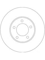 TRW DF4384 Тормозной диск передний