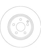 TRW DF4264 Тормозной диск передний