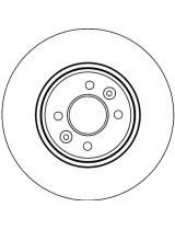 TRW DF4110 Тормозной диск передний